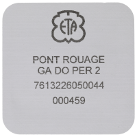 Train wheel bridge, jewelled gold plated pearled 2 mm