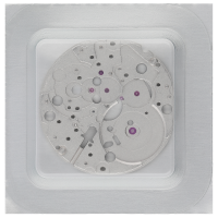 Main plate, rhodium-plated