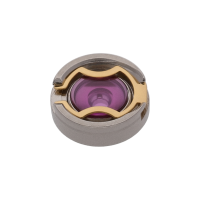 Jewelled shock-absorber for balance (Main plate)