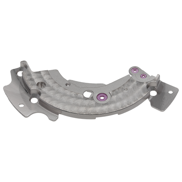 Barrel bridge, rhodium plated with decoration