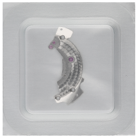 Barrel bridge, rhodium plated with decoration