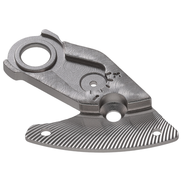 Balance bridge, rhodium plated and refined