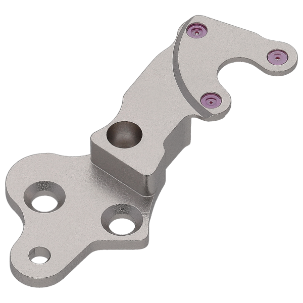 Train wheel bridge, rhodium-plated