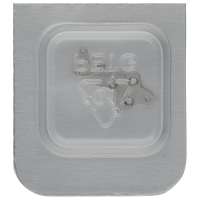 Train wheel bridge, rhodium-plated