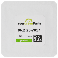 Sapphire Crystal (Ø 30,7 / H=2,0 mm / gasket H=2,30 mm) with lens *generic*