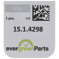 Jewel for pallet fork (main plate)