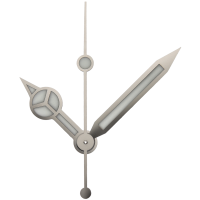 Handset rhodium-plated, Ref. 16610, Cal. 3135