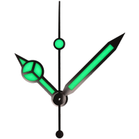 Handset rhodium-plated, Ref. 16610, Cal. 3135