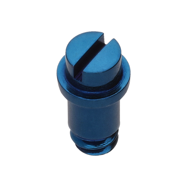 Screw or setting lever (polished, blue, round, 7001) [900]