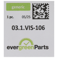 Screw or setting lever (polished, blue, round, 7001) [900]