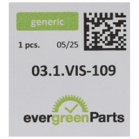 Schraube für Kronradkern (Poliert, Blau, Rund, 7001) [903]