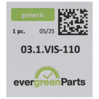 Schraube für Klinke (Poliert, Blau, Rund, 7001) [904]