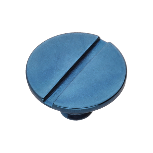 Schraube für Sperrrad (Poliert, Blau, Rund, 7001) [905]