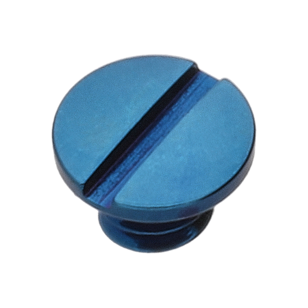 Screw for pallet bridge (polished, blue, round, 7001) [906]