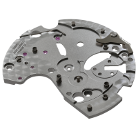 Barrel bridge rhodium plated pearled