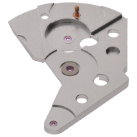 Automatic device bridge, rhodium-plated, C&ocirc;tes de Gen&egrave;ve