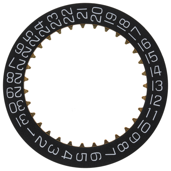 Date indicator 3H black/white