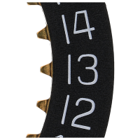 Date indicator 3H black/white