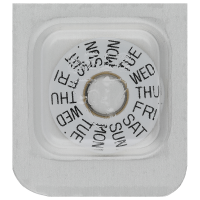 Day indicator 3H white/black (english)