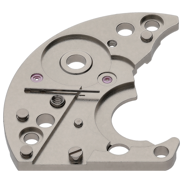 Chronograph bridge, nickel plated