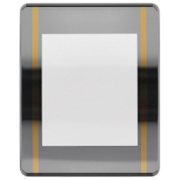 Crystal silver, gold line *generic*