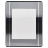 Glas grau, silber Streifen *alternativ*