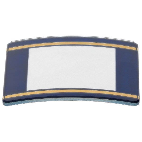 Crystal blue, gold line *generic*