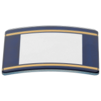 Crystal blue, gold line *generic*