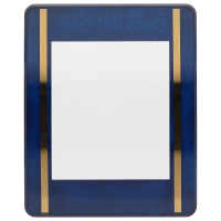 Glas blau, gold Streifen *alternativ*