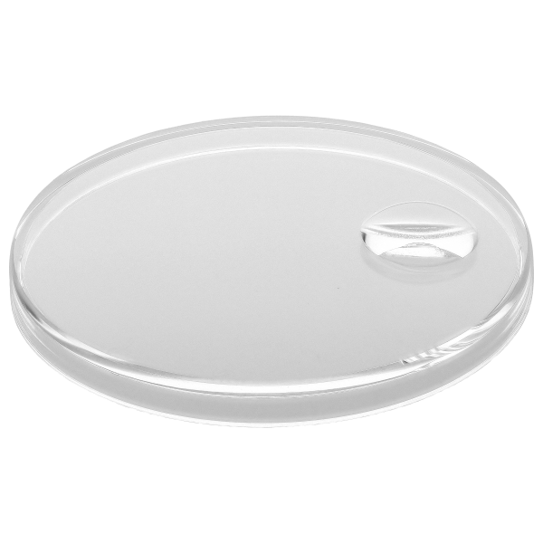 Plastikglas mit Lupe *alternativ*