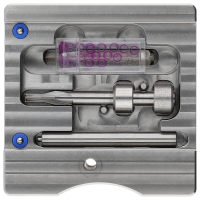 Milling and press-fitting device for bearing bush for Movement barrel bridge 7750