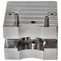 Milling and press-fitting device for bearing bush for Movement barrel bridge 7750