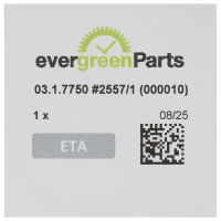 Date indicator 3H white/black