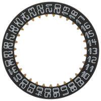 Datumanzeiger 3H Weiss / Schwarz