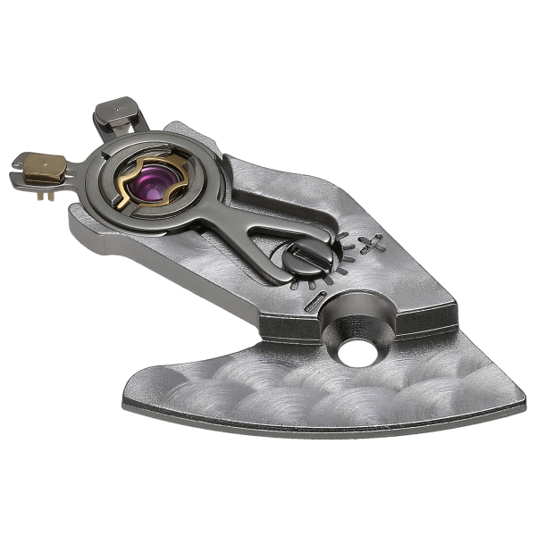 Balance mounted bridge rhodium plated, pearled 2,5 mm