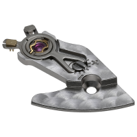 Balance mounted bridge rhodium plated, pearled 2,5 mm