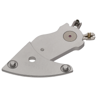 Balance mounted bridge rhodium plated, pearled 2,5 mm