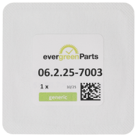 Saphirglas (Ø 31,5 mm x Ø 30,7 mm, H=3,5 mm) mit Dichtung (H=2,40 mm)