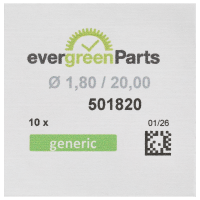 Federstege, L&auml;nge 20,00 mm, &Oslash; 1,80 mm (Swiss Made)