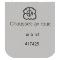 Minutenrohr mit Antriebsrad H4 (h=2,49 mm)