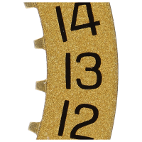Date indicator 3H gilded/black