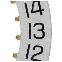 Date indicator 3H silver/black