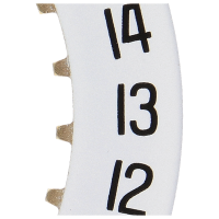 Date indicator 3H Round white/black