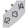 Date indicator 4H30 silver/black