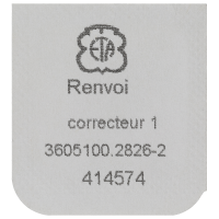 Corrector setting wheel 1