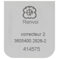 Corrector setting wheel 2