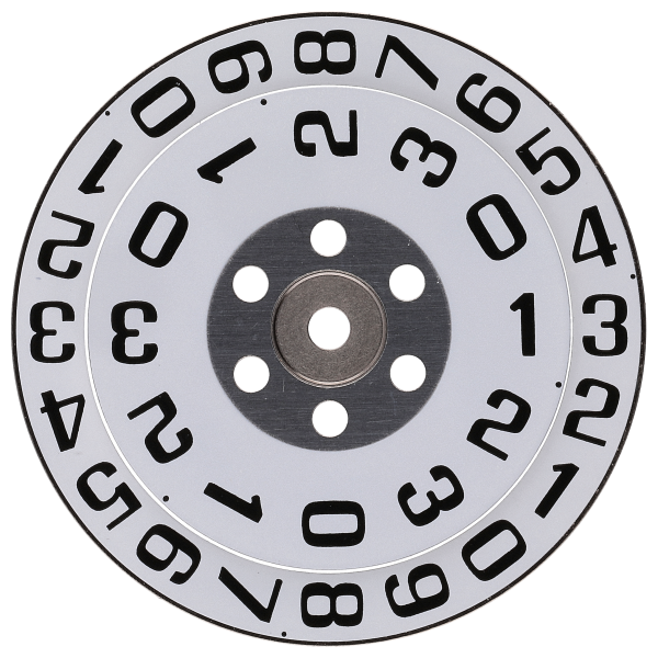 Set unit + ten indicator white/black 1 window