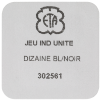 Set unit + ten indicator white/black 1 window