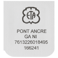 Ankerbrücke, vernickelt