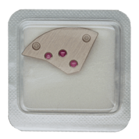 Räderwerkbrücke vernickelt Schliff gerade Striche